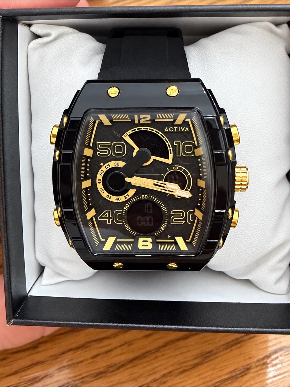 Invicta Activa Men's Black and Gold Sport Chronograph Watch